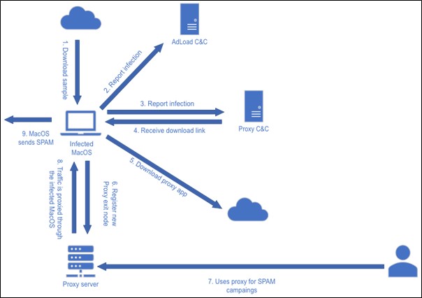 Adload infection process